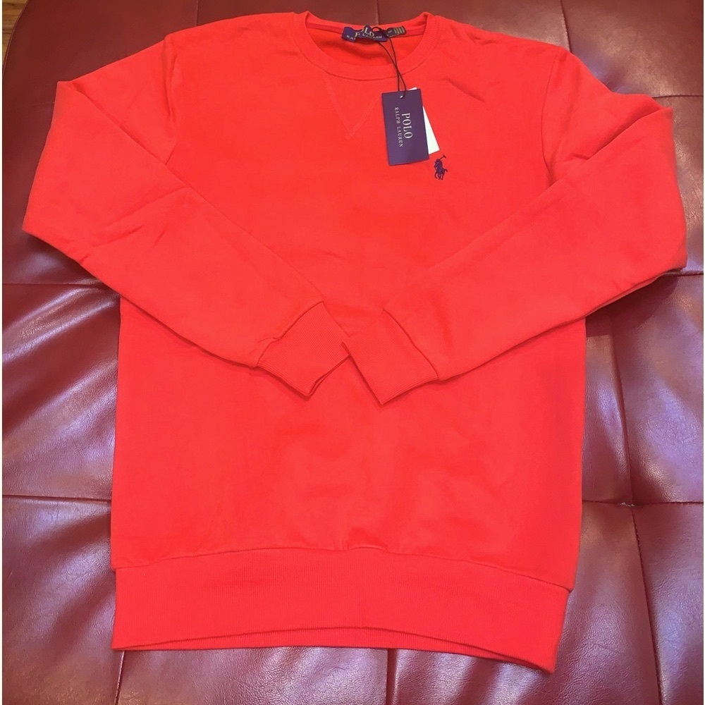 NWT Polo Ralph Lauren Double Knit Cotton Sweater Only